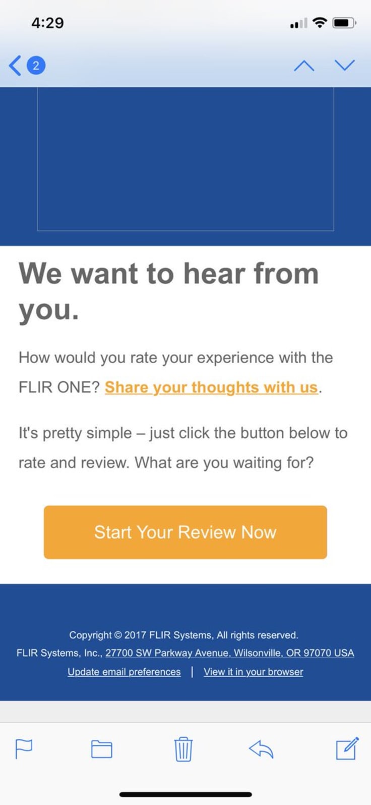 Email preferences