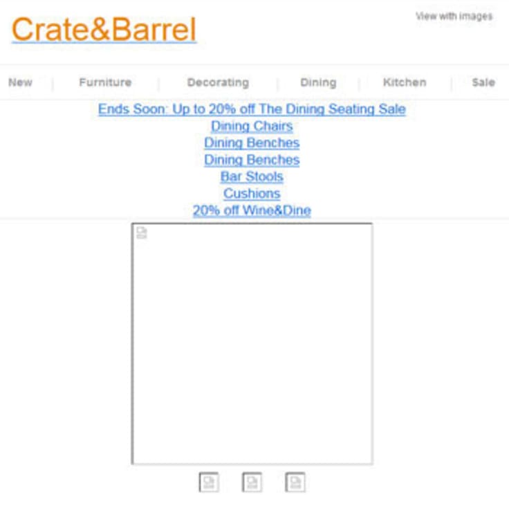 Crate&Barrel email