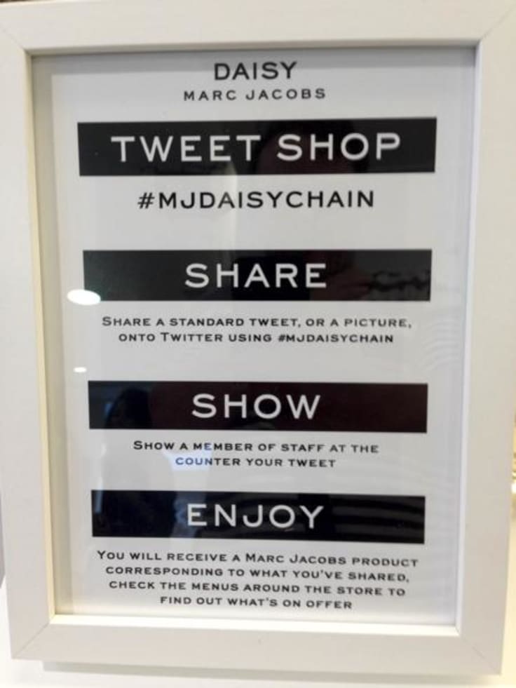 Marc Jacobs Daisy inspiring social media campaign