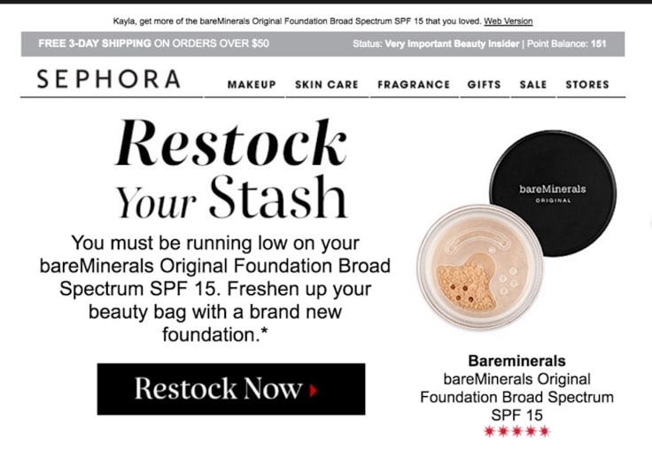 sending targeted emails