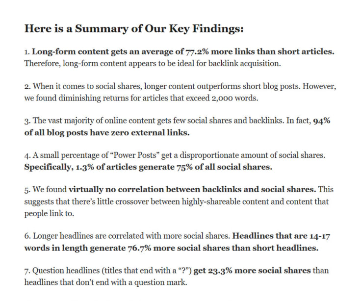 summary of case studies findings