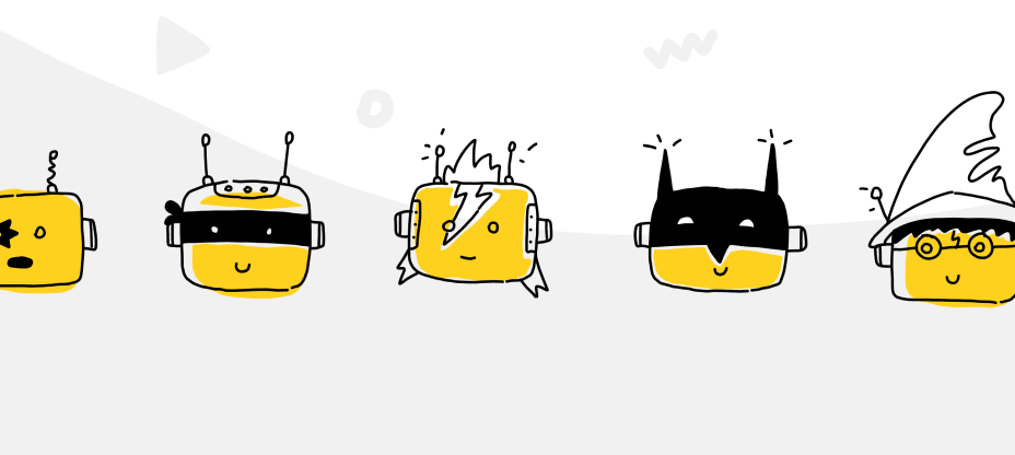 a different types of chatbots showing different personalities