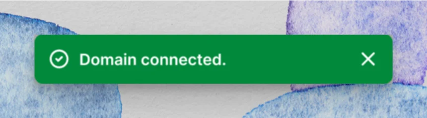 Confirmation message