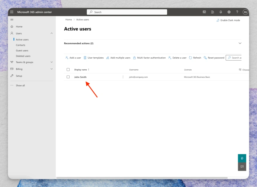 Microsoft 365 forwarding settings