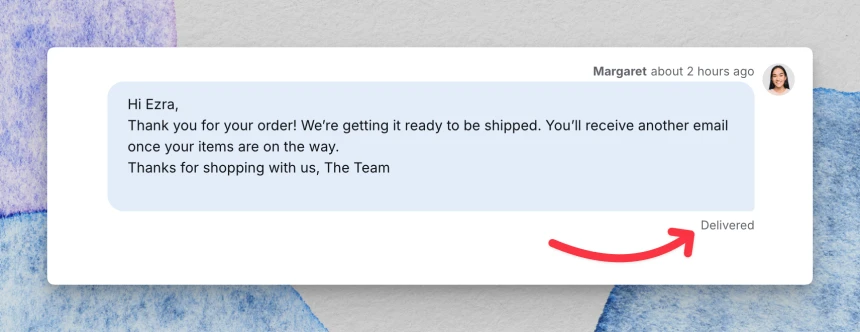 Email delivery status