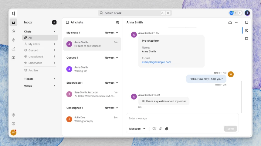Chat statuses | Text App inbox