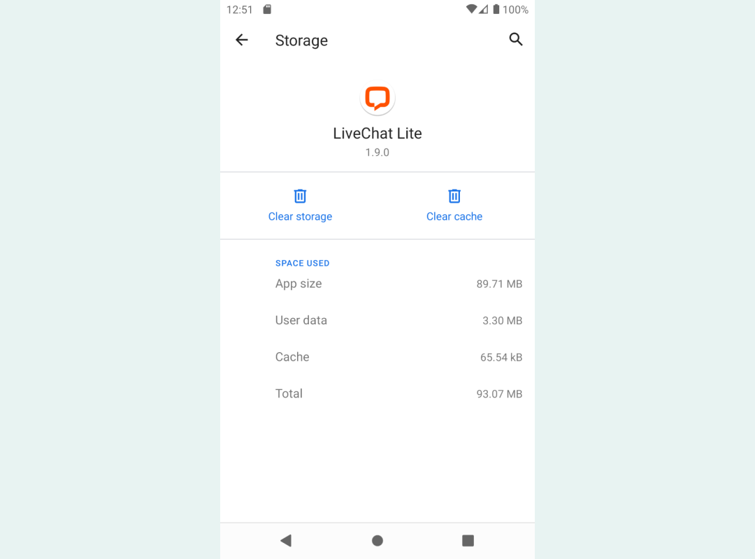 App cache on Android