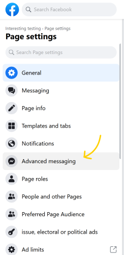 changing facebook messenger settings