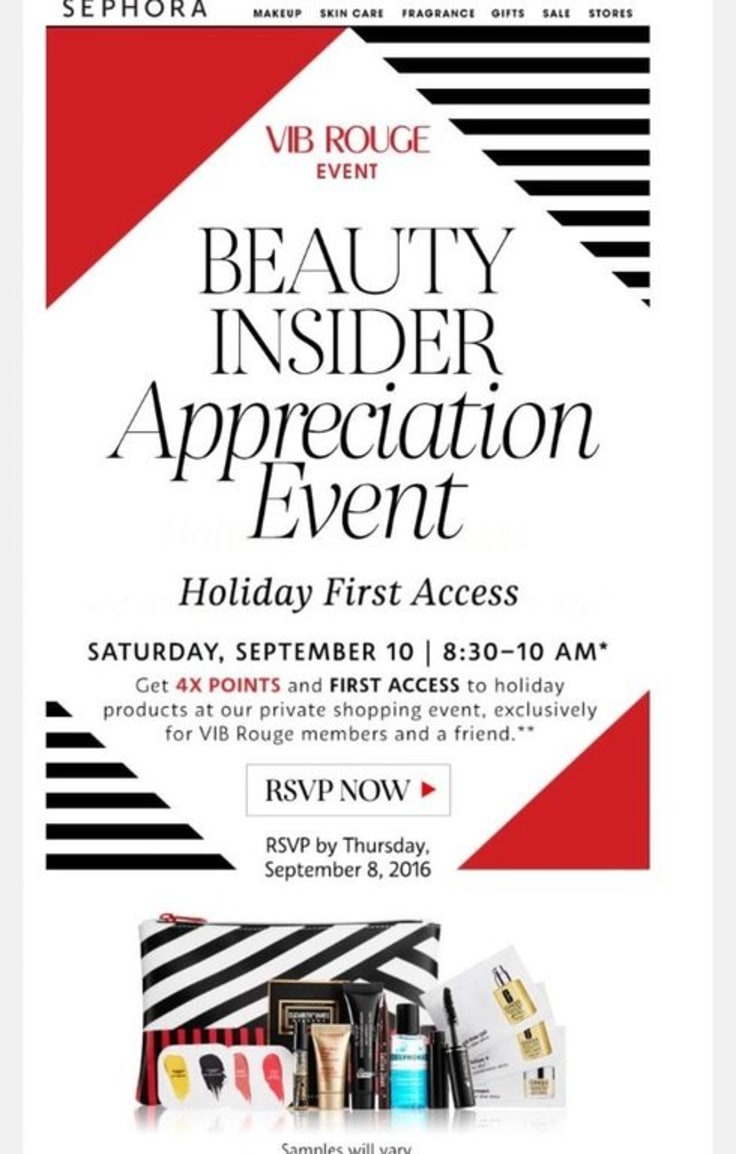 sephora retargeting email