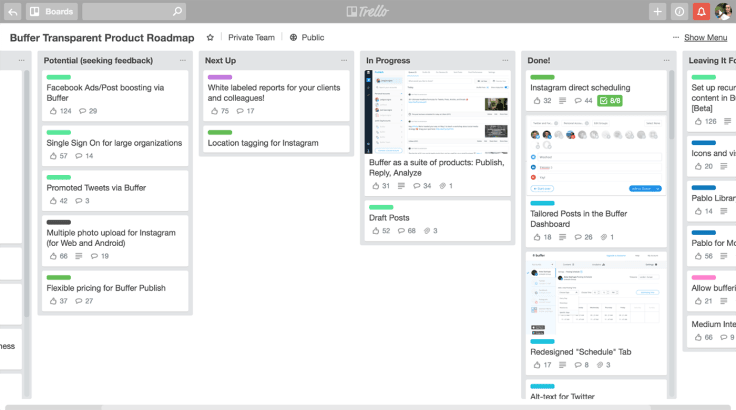 buffer roadmap