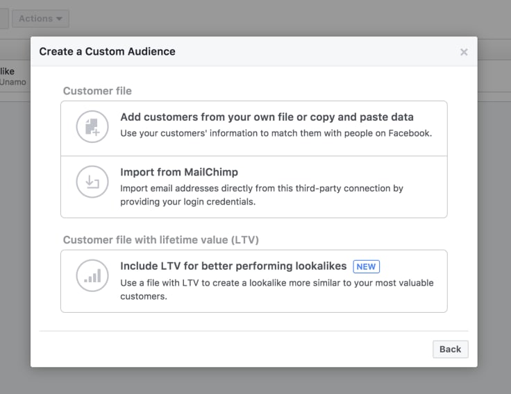 facebook custom audience