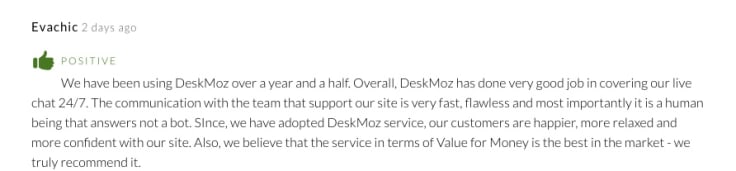 deskmoz positive review