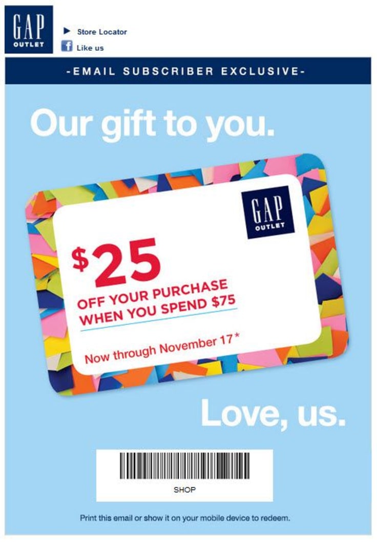 gap email marketing