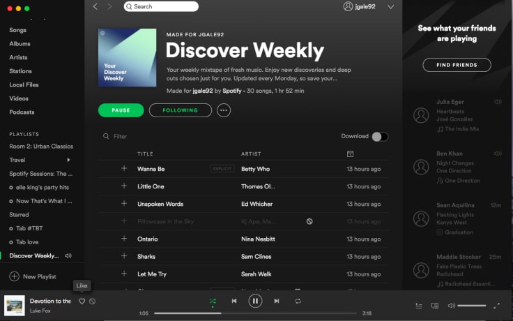 spotify personalization discover weekly