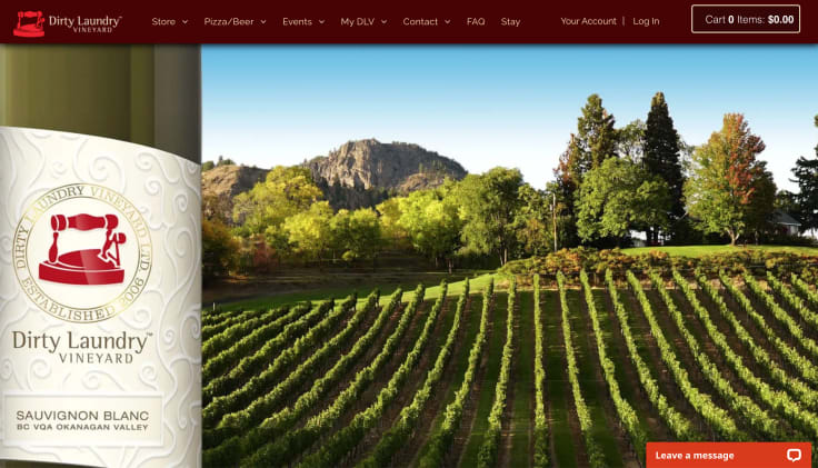 Dirty Laundry Vineyard main website
