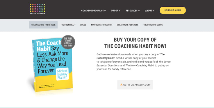 coaching habit say less ask more change way you lead forever book website