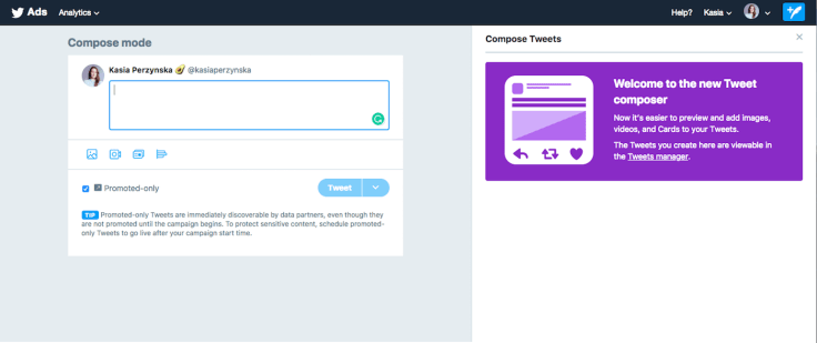 tweet ad composer