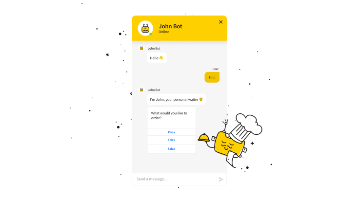 restaurant chatbot suggesting dishes to order 