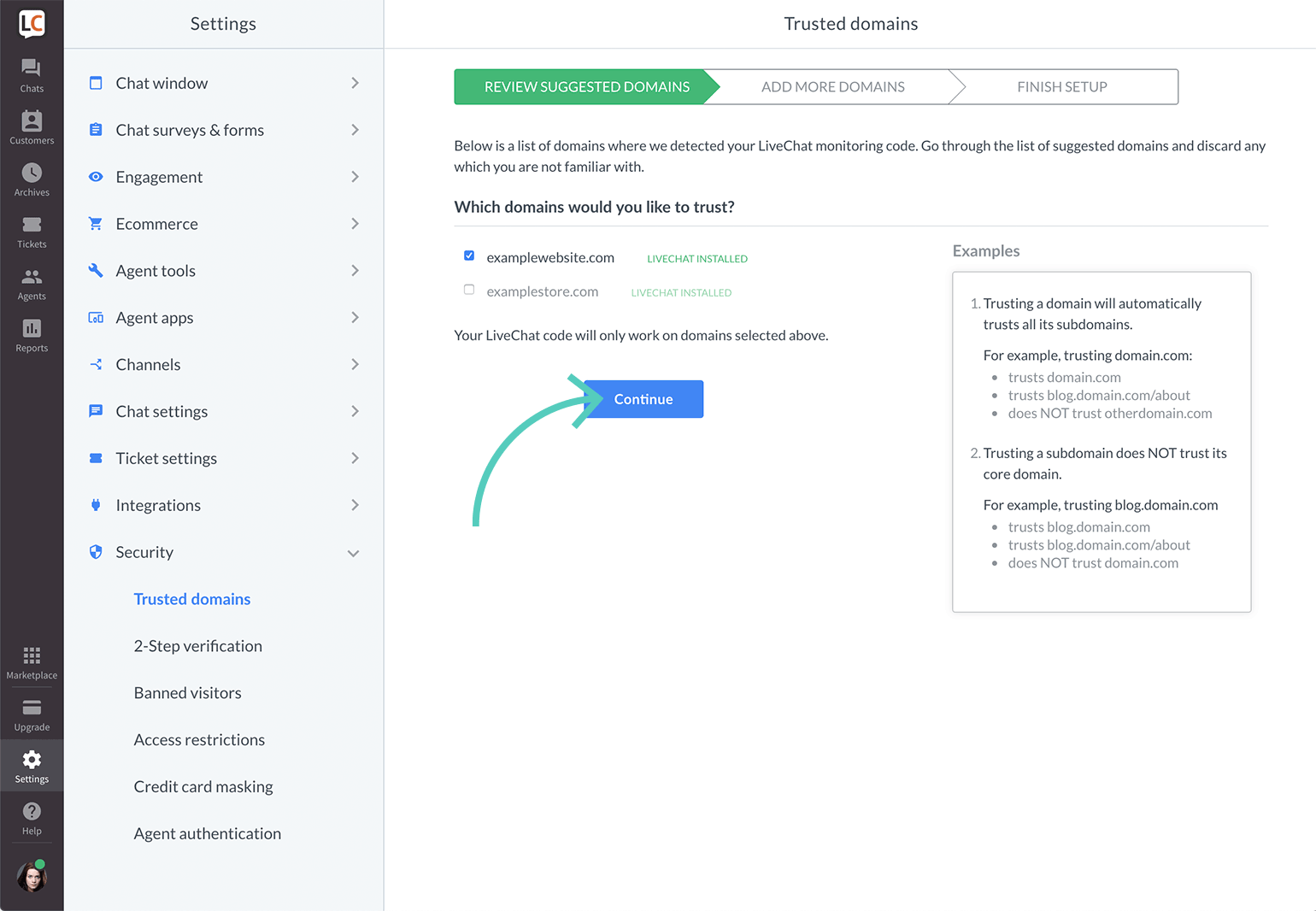 owncloud add trusted domain