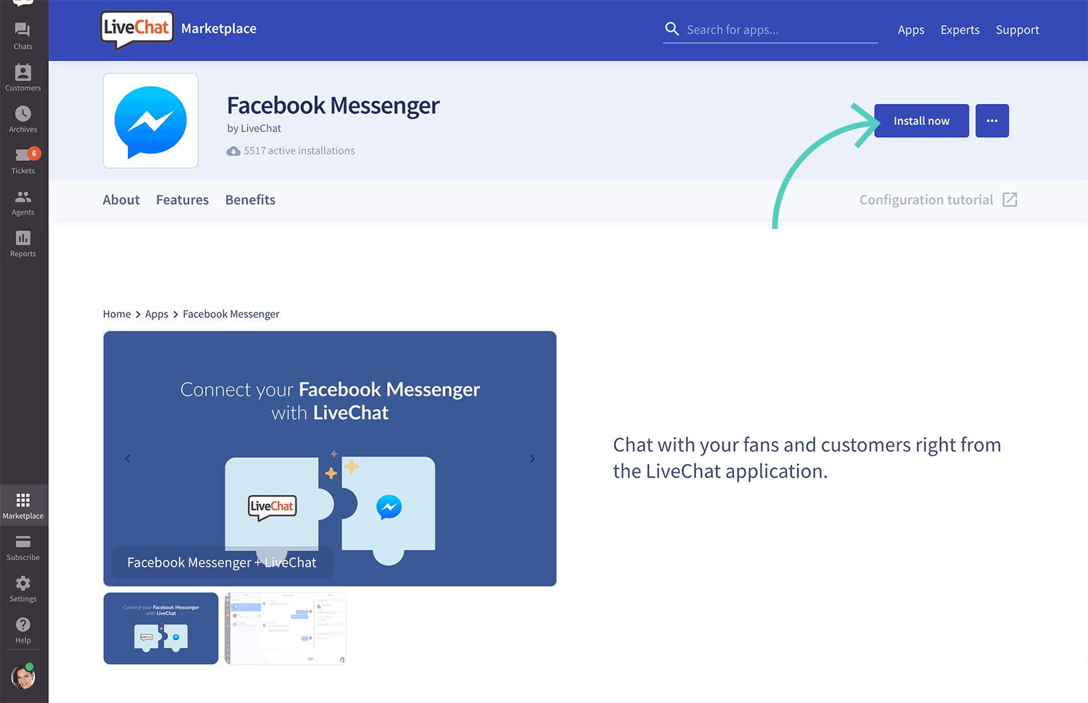 Connect Facebook Messenger to LiveChat LiveChat Help Center