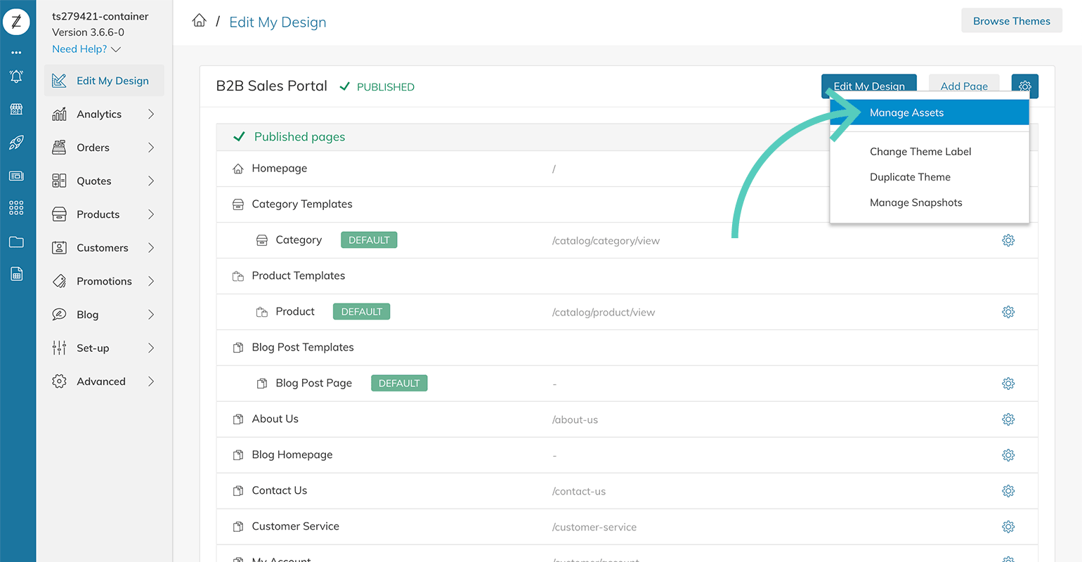 Manage assets in Zoey