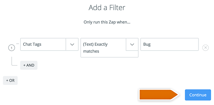 Integration with GitHub: New filter in Zapier