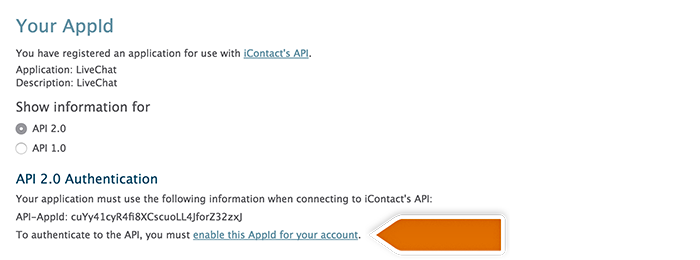 Enabling API for LiveChat