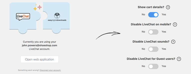 Configure your LiveChat plugin