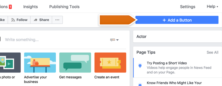 Click on Add a Button on your Facebook Fan Page Click on Add a Button on your Facebook Fan Page