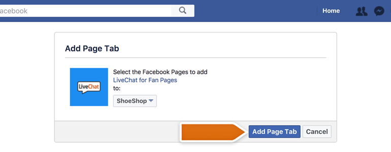Choose to which page would you like to add LiveChat Choose to which page would you like to add LiveChat