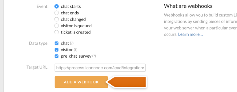 Add Target URL and finalize the process