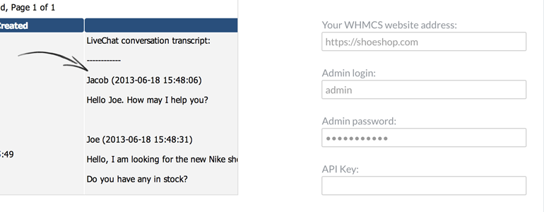 Configuring WHMCS integration