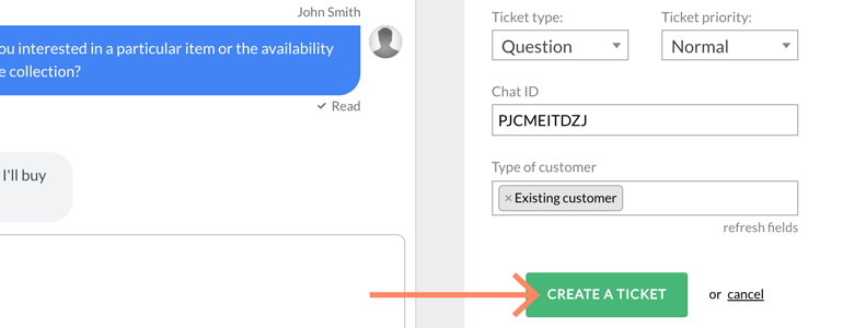 Zendesk LiveChat: create an advanced ticket