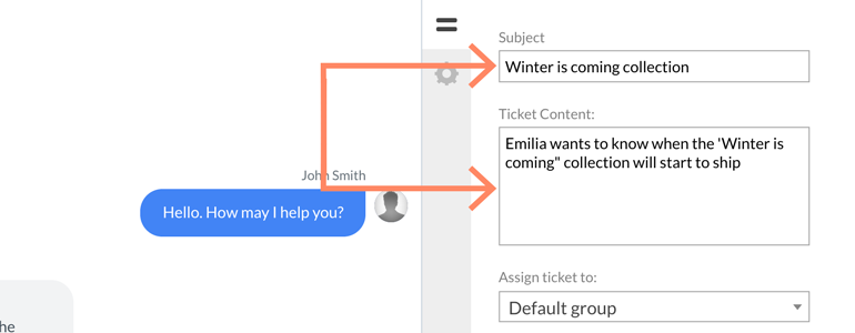 Zendesk LiveChat: provide your ticket subject and edit it&rsquo;s content