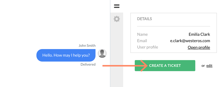 Zendesk LiveChat: Create a simple ticket