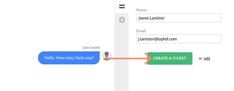 Zendesk LiveChat: Create a ticket for a first-time visitor