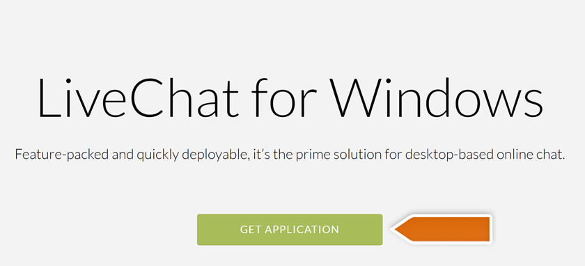 Downloading LiveChat for Windows