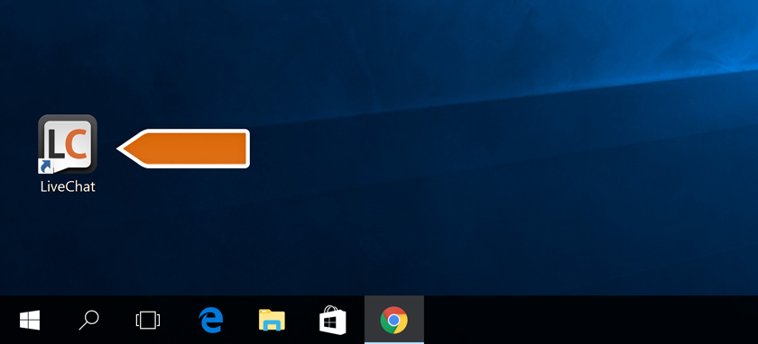 LiveChat icon on Windows desktop