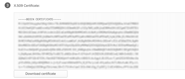 x.509 certificate for sso 