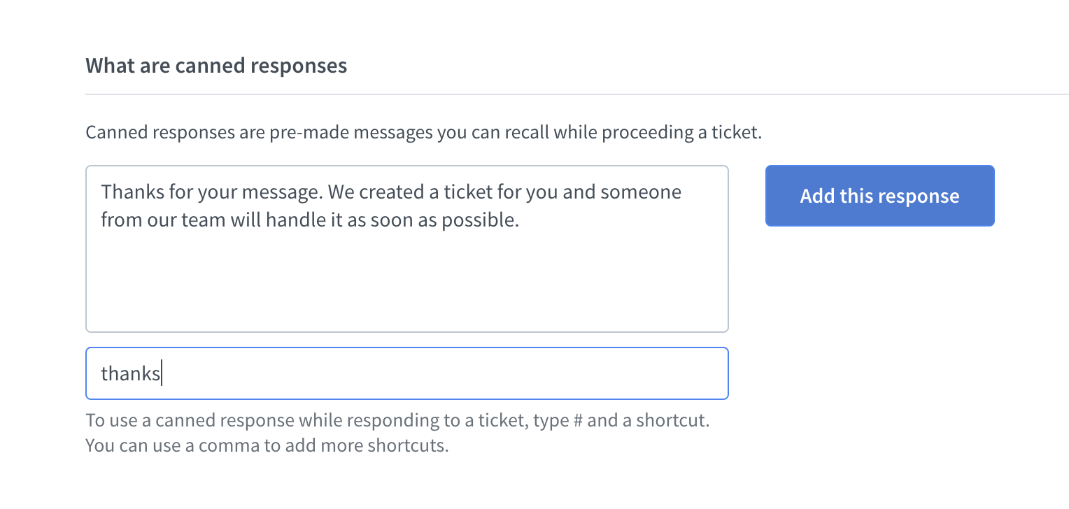 What Are Canned Responses HelpDesk Help Center