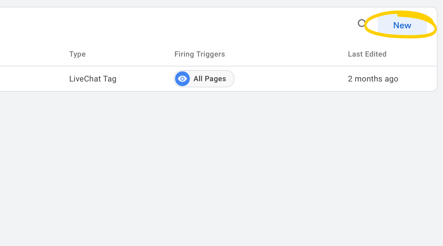 Add new tag in Google Tag manager