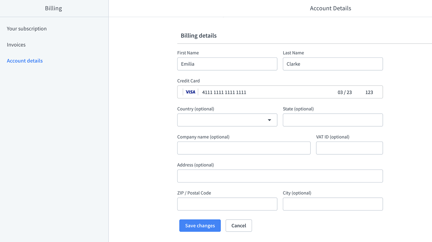 Setting Up An Invoice For Your Company LiveChat Help Center