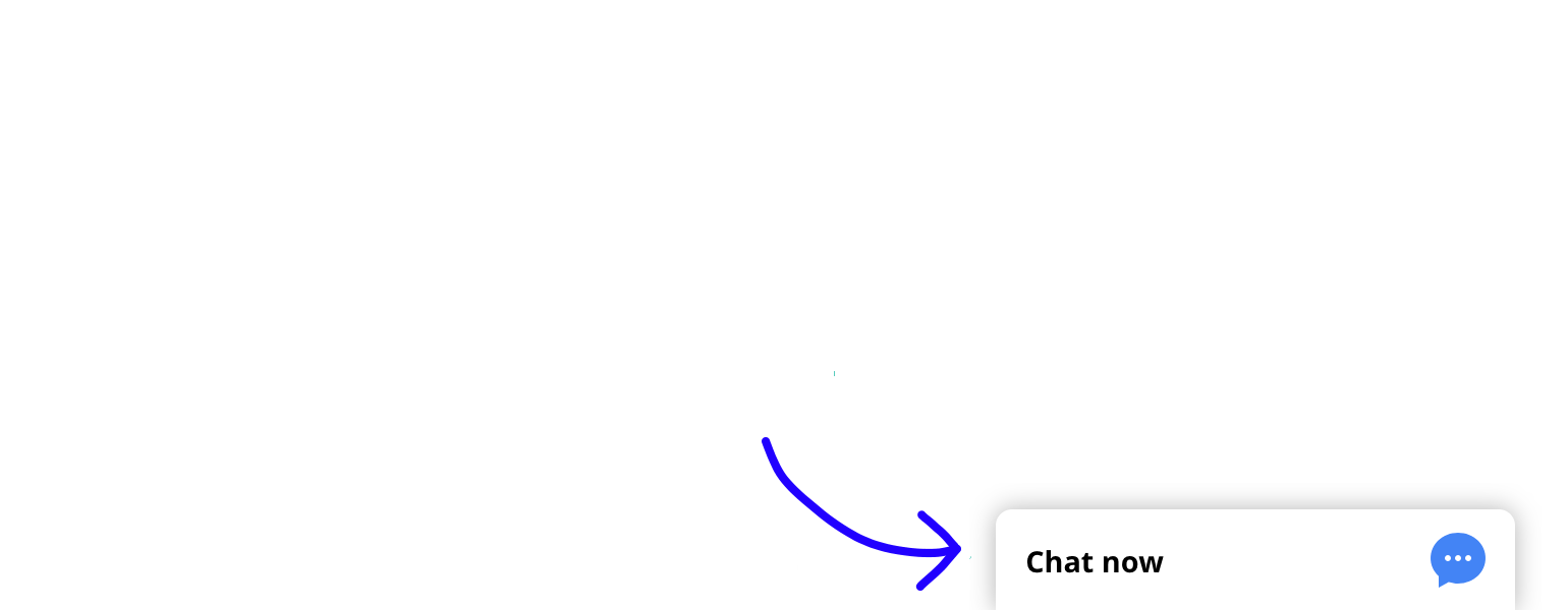 Chat widget installed on a website