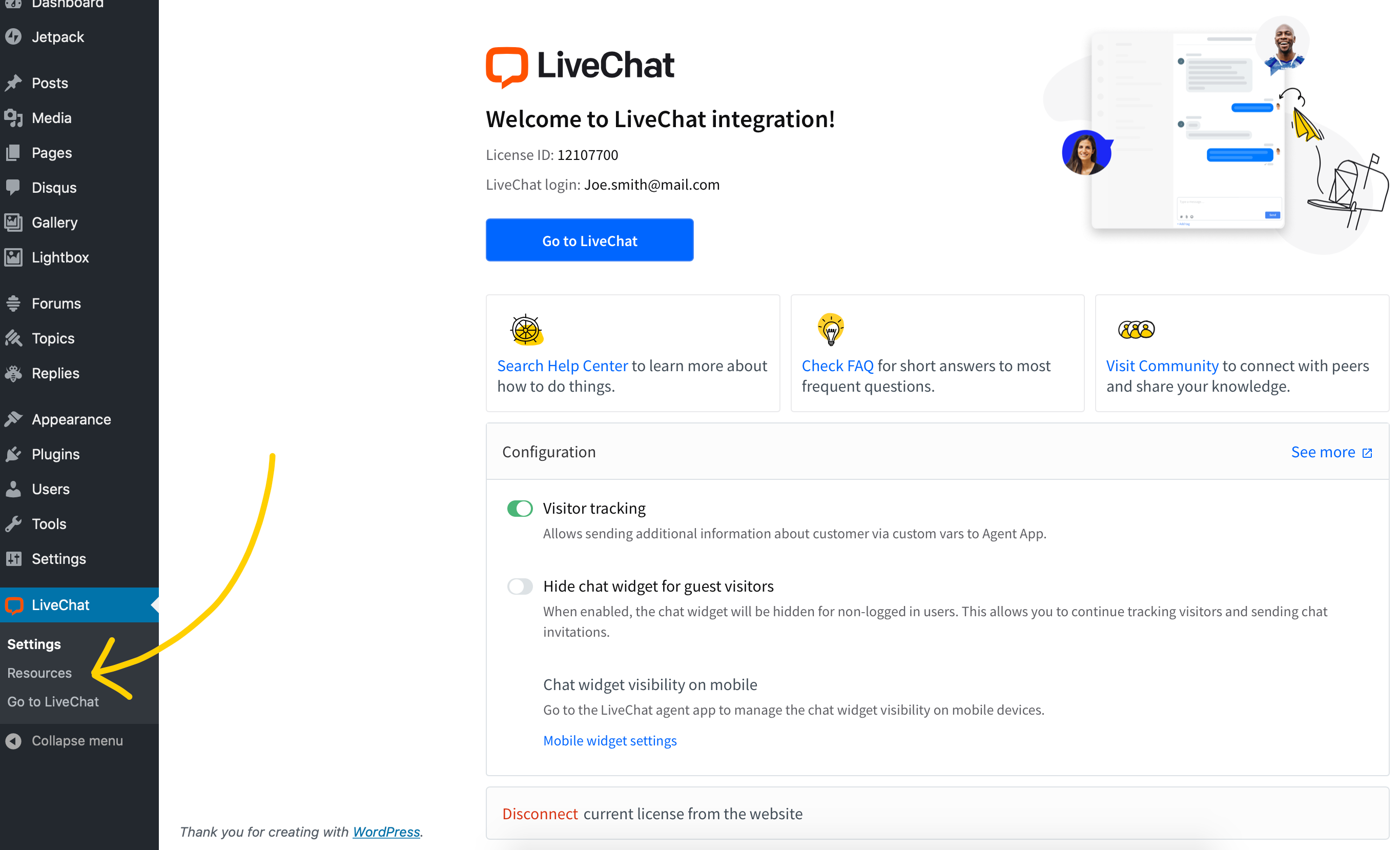 LiveChat resources