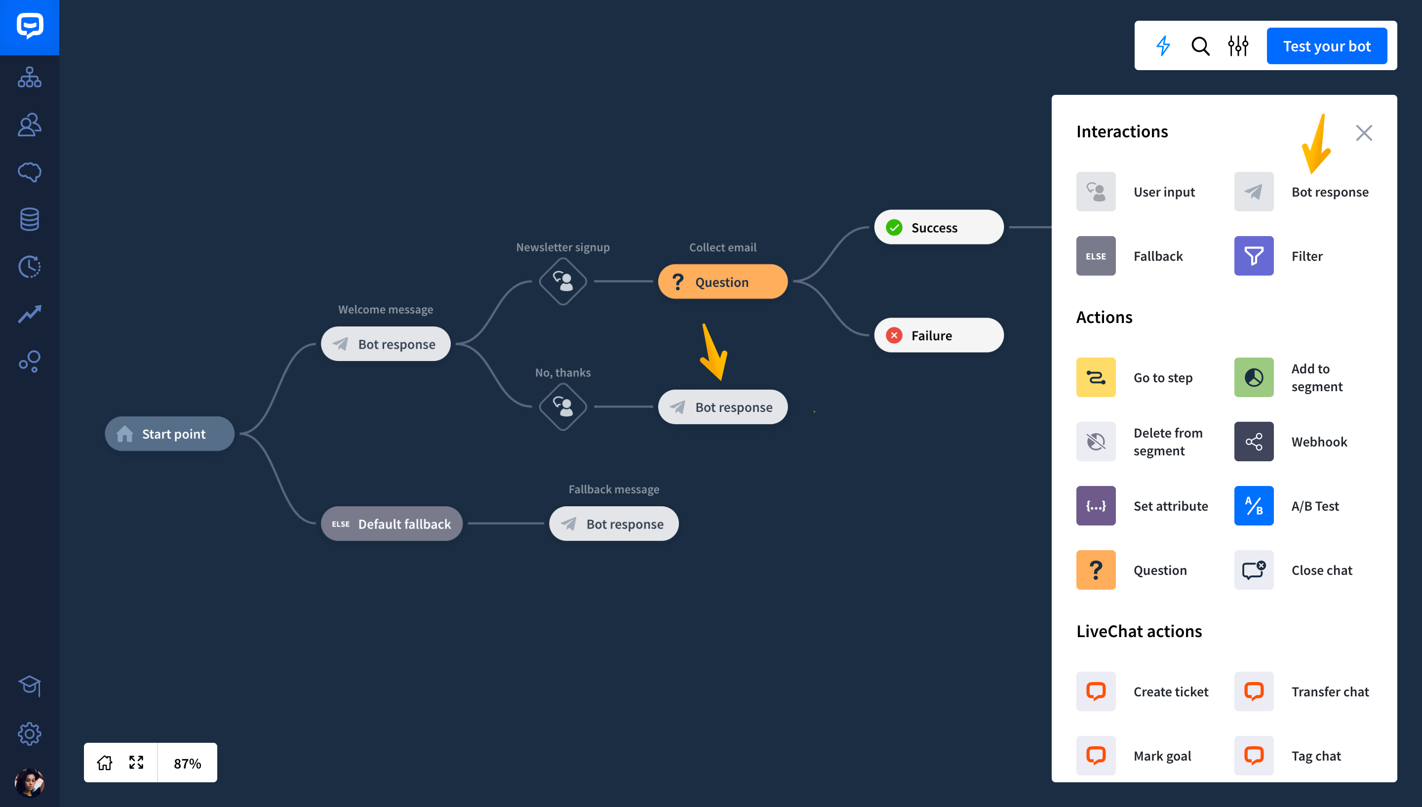 create chatbot with your own dataset