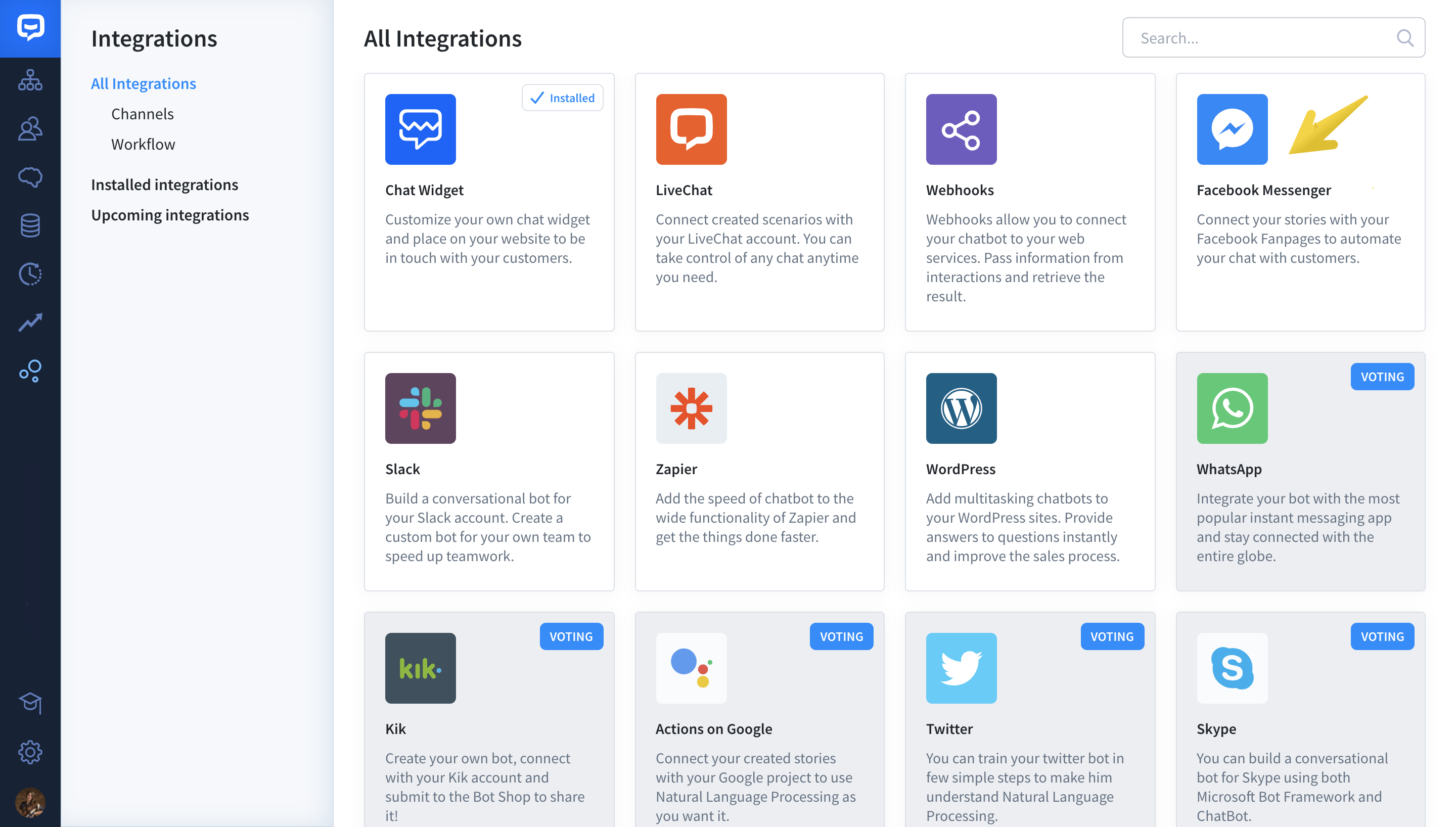 messenger integrations