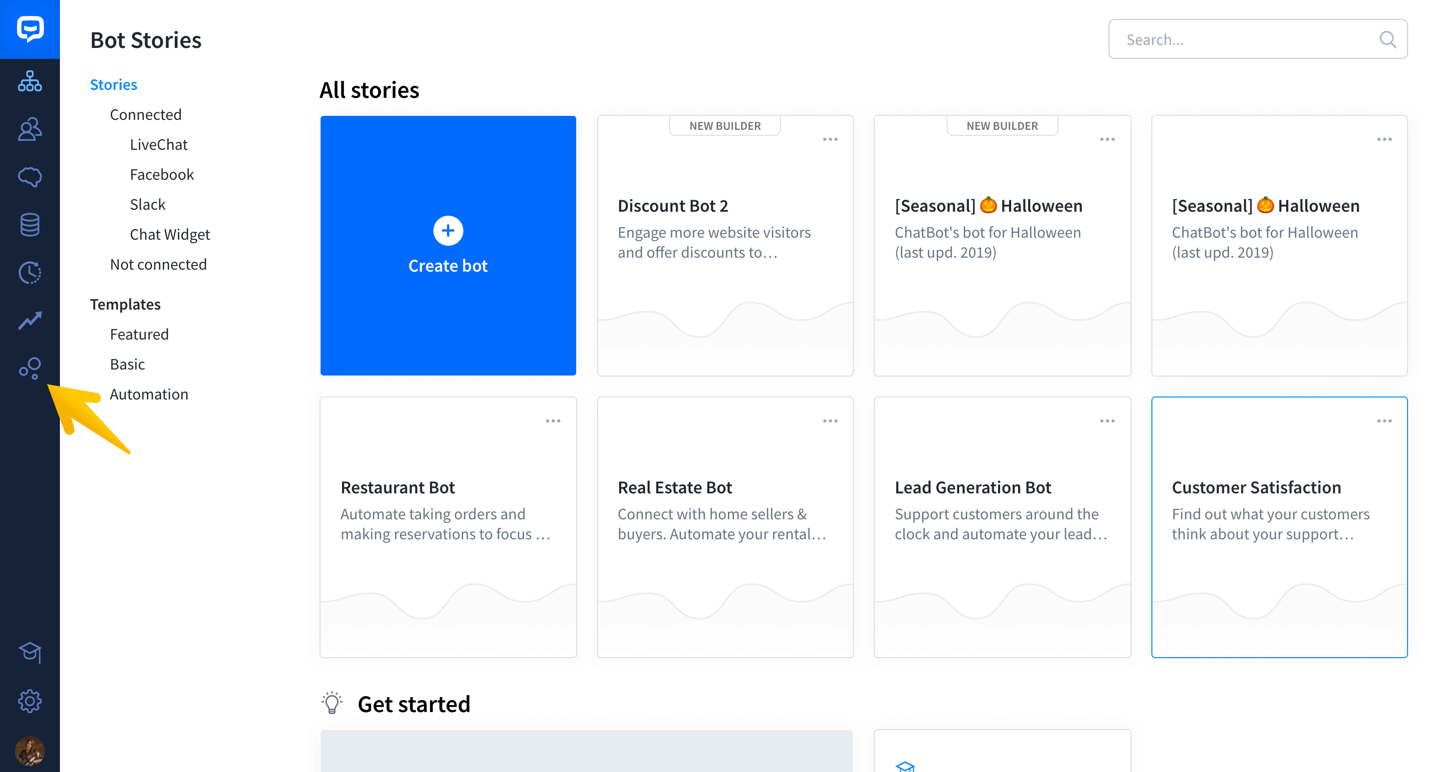chatbot dashboard