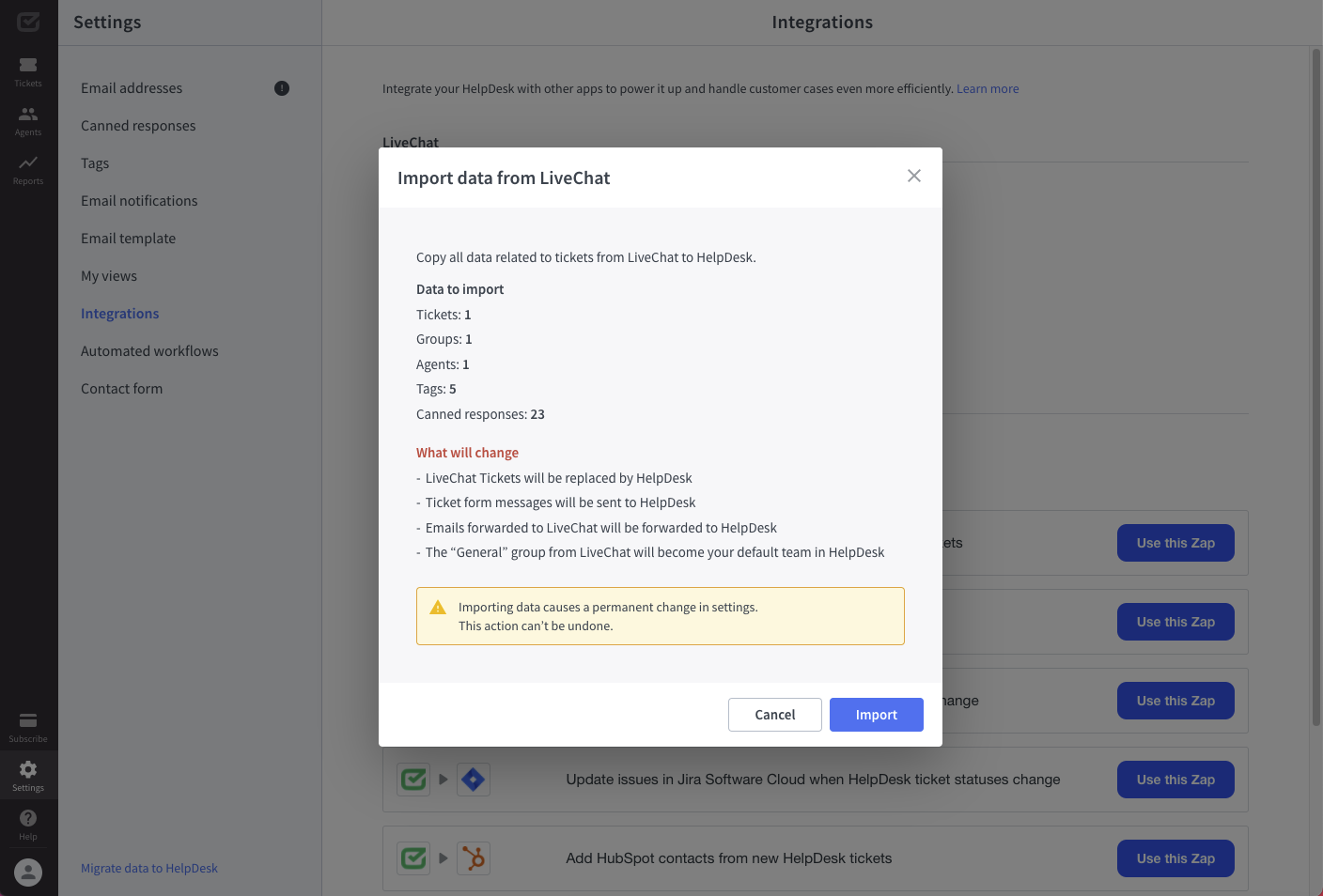 Livechat Integration Import Data From Livechat To Helpdesk Helpdesk Help Center Livechat Integration Import Data From Livechat To Helpdesk Helpdesk Help Center