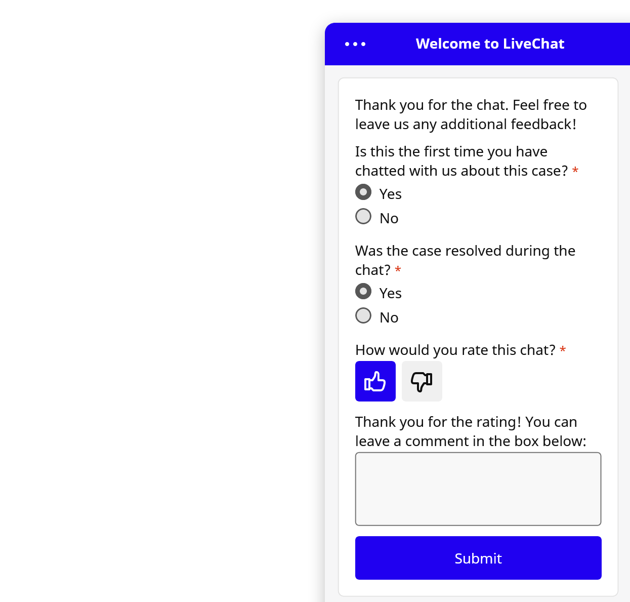 Chat forms  LiveChat Help Center