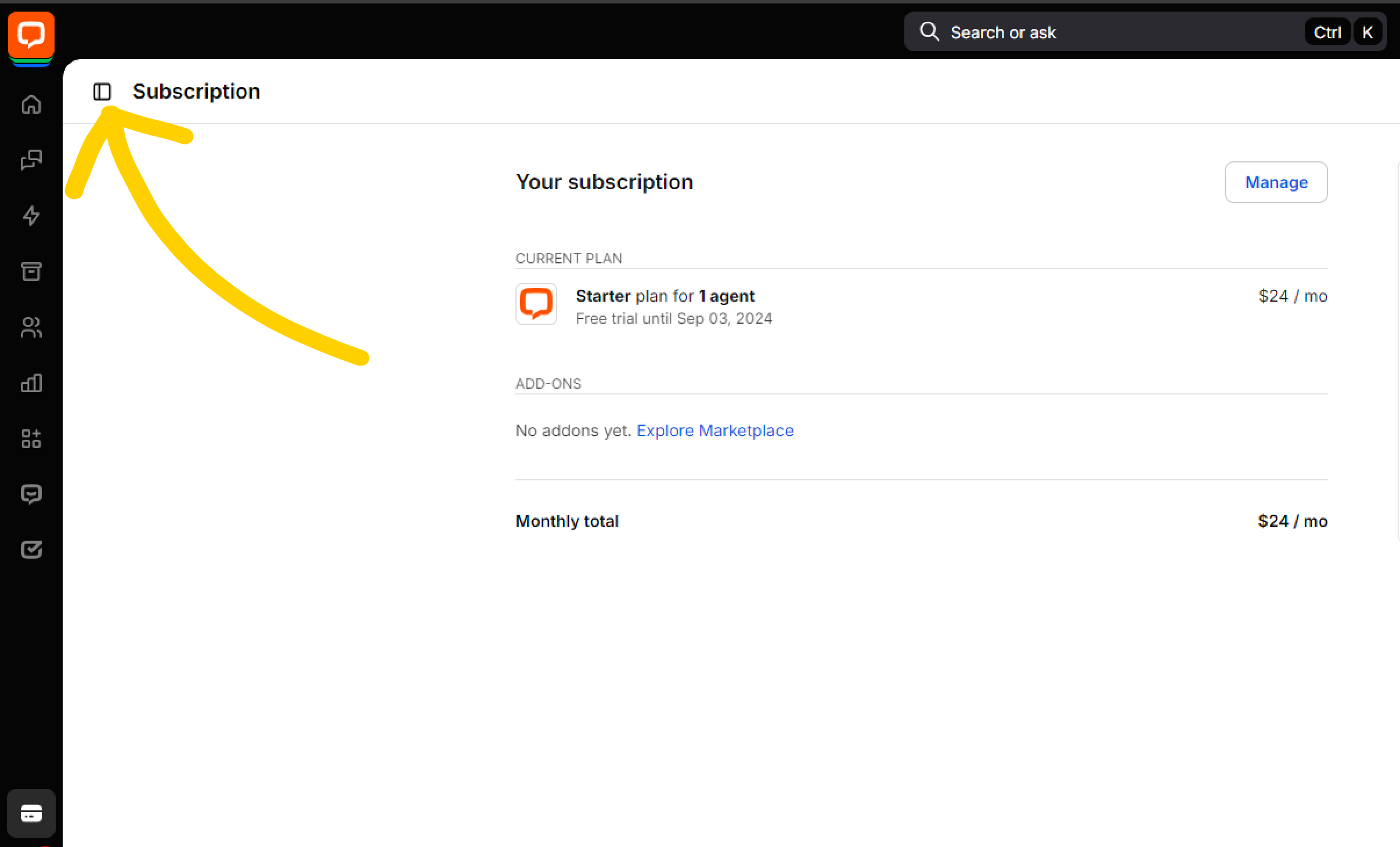 How to enter the Account details section